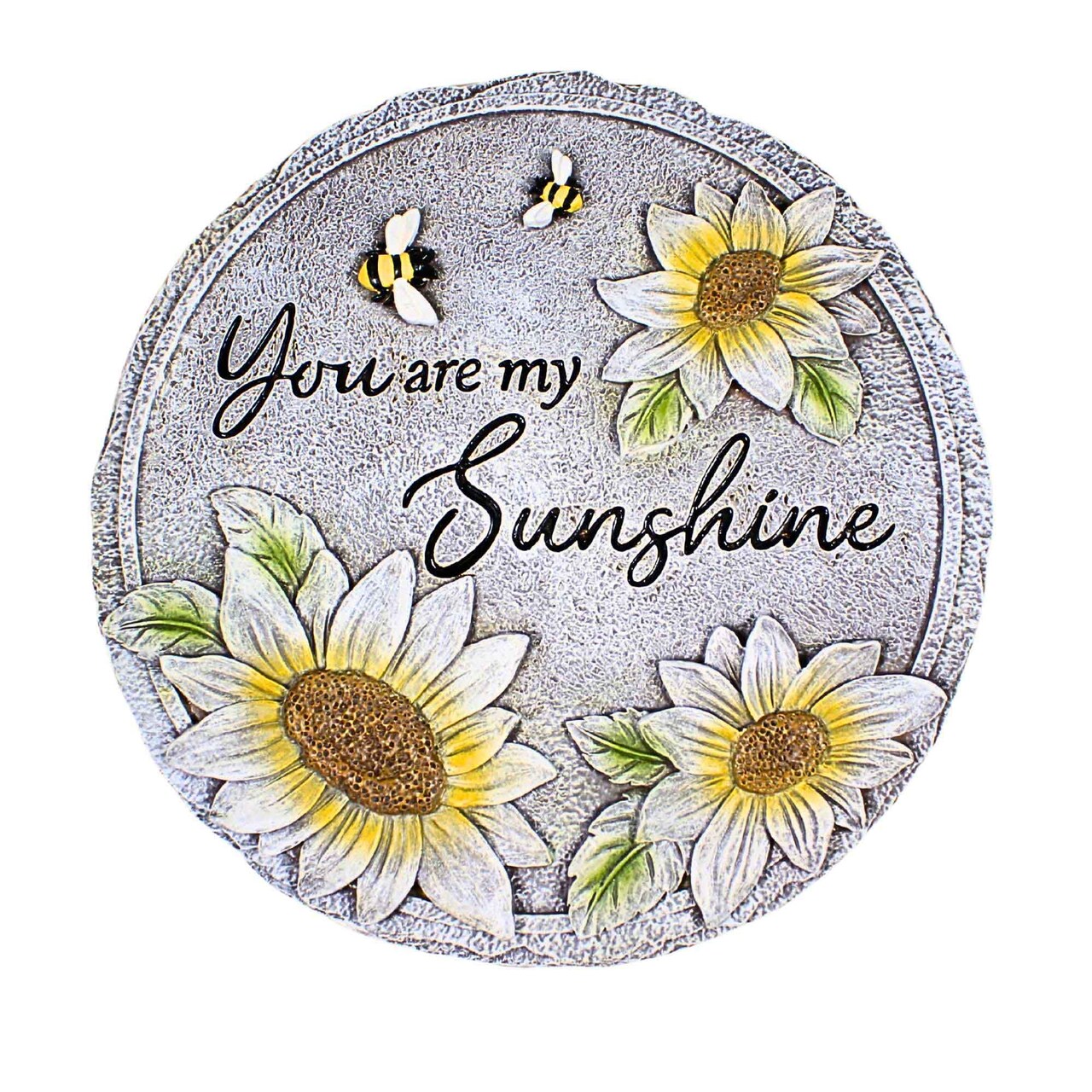 Roman 11.5 Inch You Are My Sunshine Stepping Stone Summer Garden Stepping Stone , Spring Summer Indoor Outdoor